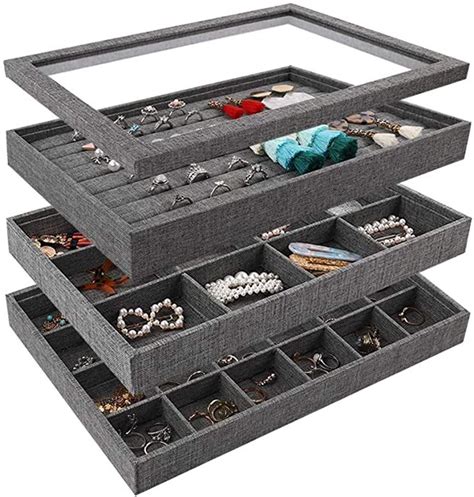 stackable jewelry trays for safes